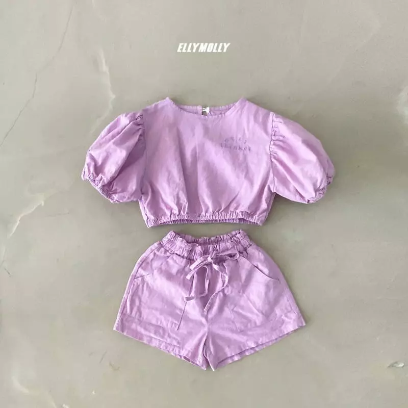 Ellymolly - Korean Children Fashion - #fashionkids - Crop Balloon Blouse - 6