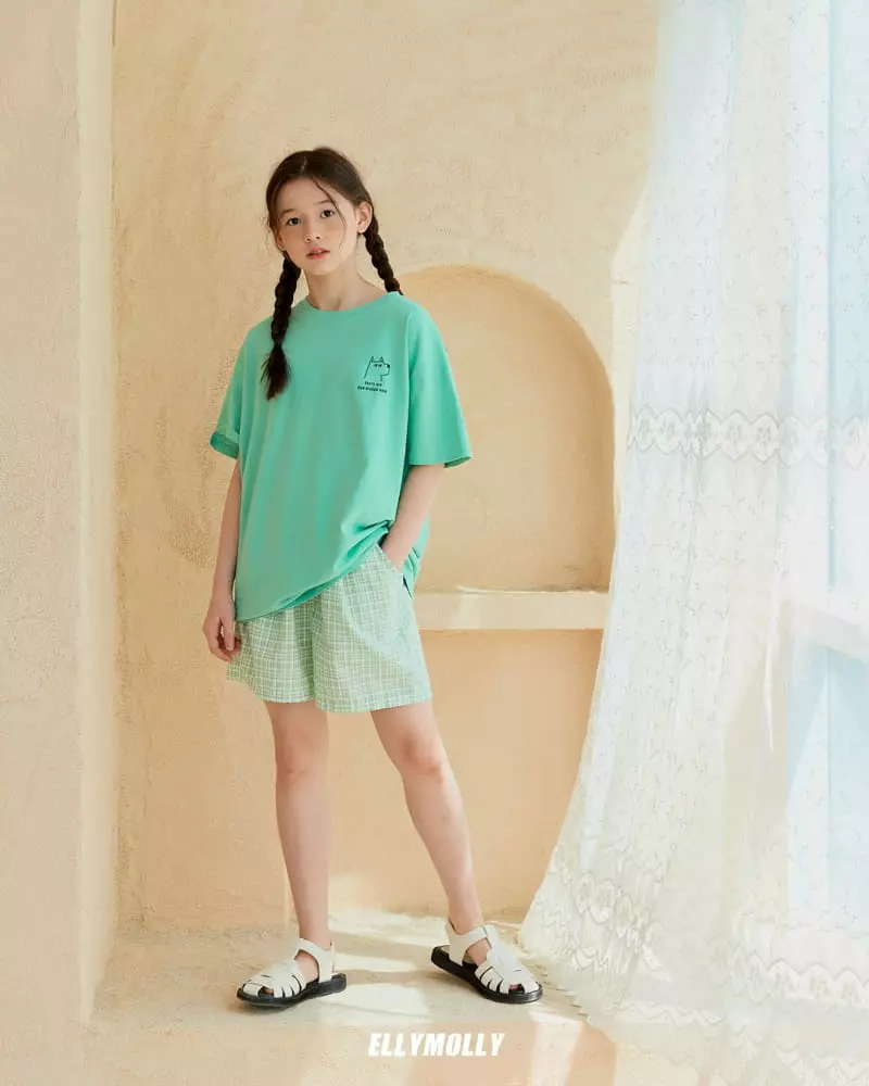 Ellymolly - Korean Children Fashion - #fashionkids - Check Shorts - 11