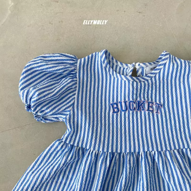 Ellymolly - Korean Children Fashion - #fashionkids - Bebe Shirring One-piece - 7