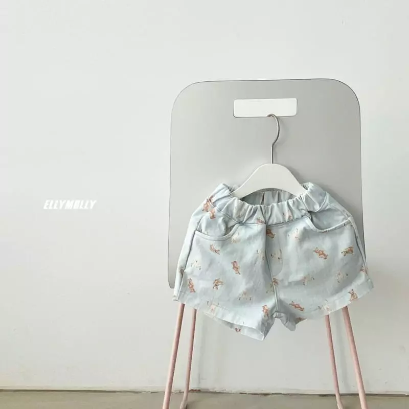 Ellymolly - Korean Children Fashion - #kidsshorts - Love Bear Shorts - 2