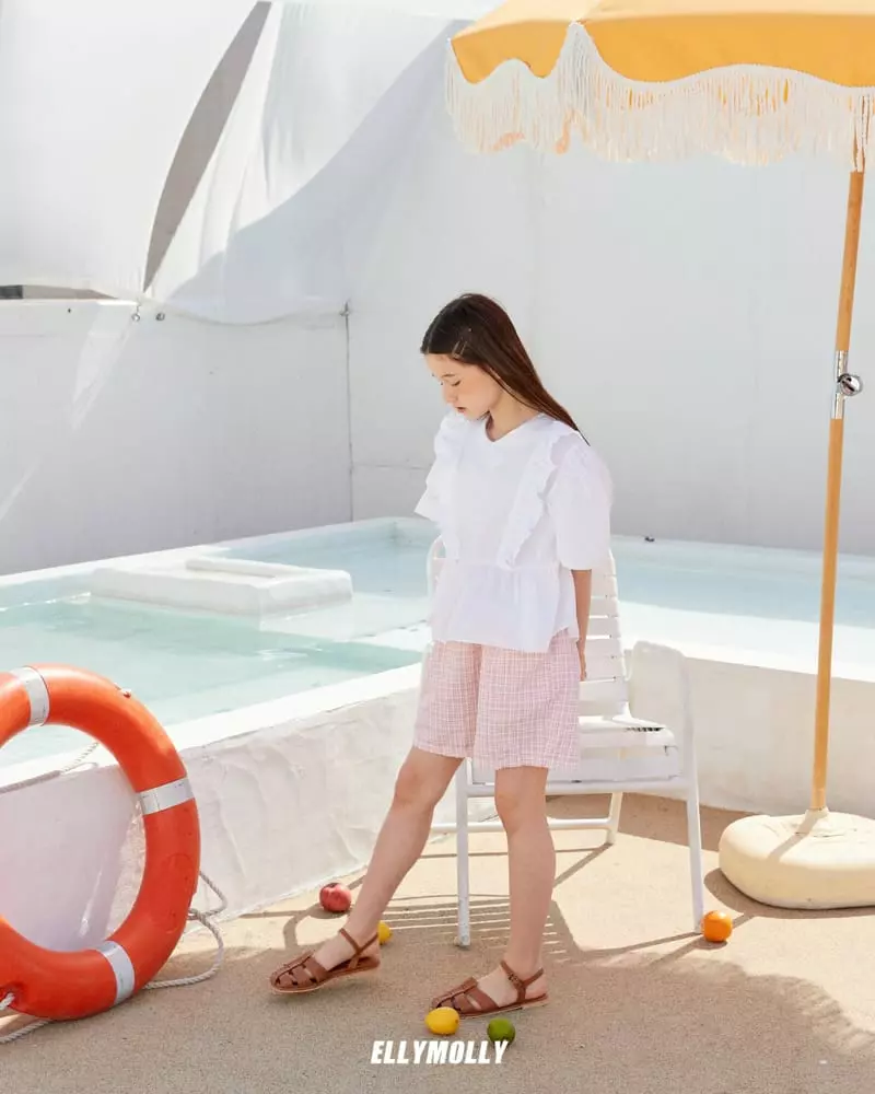 Ellymolly - Korean Children Fashion - #kidsshorts - Check Shorts - 12
