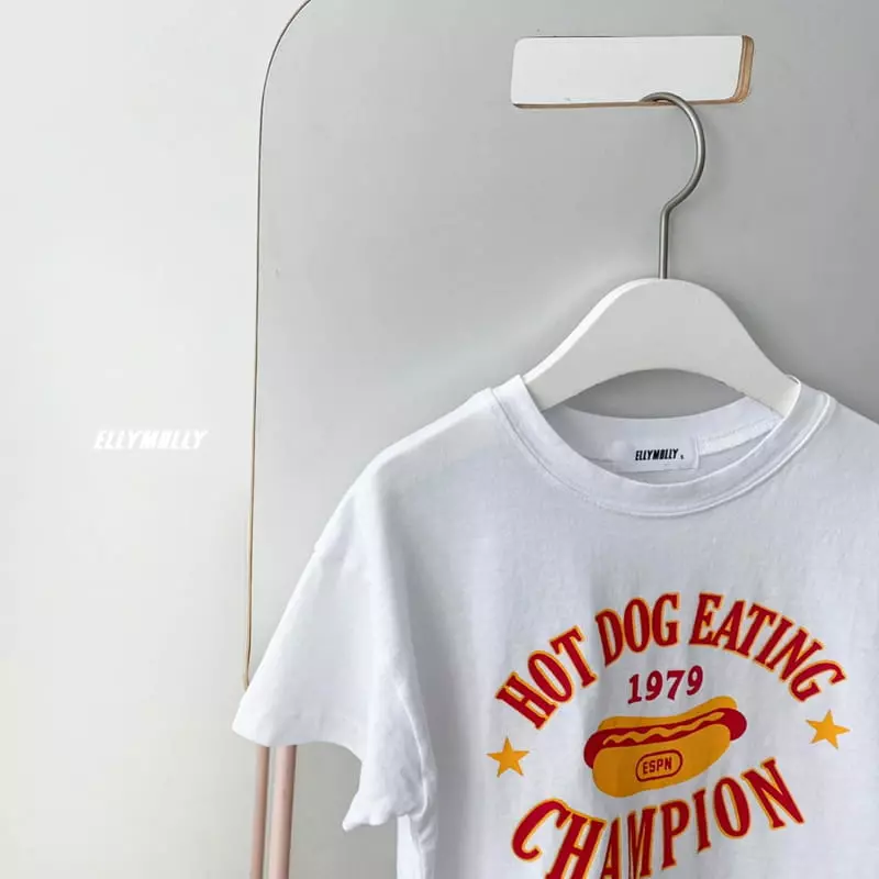 Ellymolly - Korean Children Fashion - #kidsshorts - Hot Dog Tee - 3