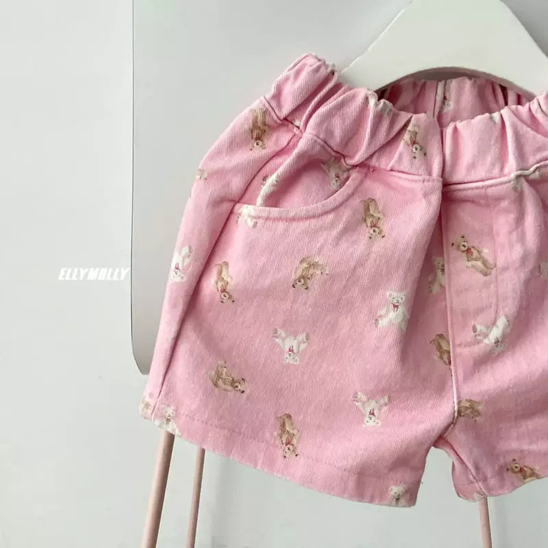 Ellymolly - Korean Children Fashion - #kidsstore - Love Bear Shorts - 3