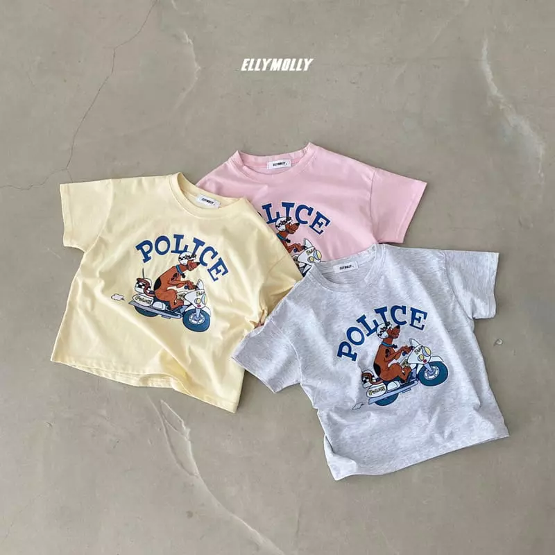 Ellymolly - Korean Children Fashion - #kidsstore - Police Tee