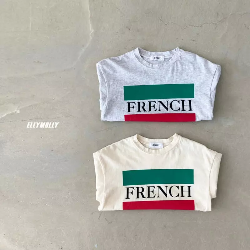 Ellymolly - Korean Children Fashion - #kidsstore - French Tee - 4