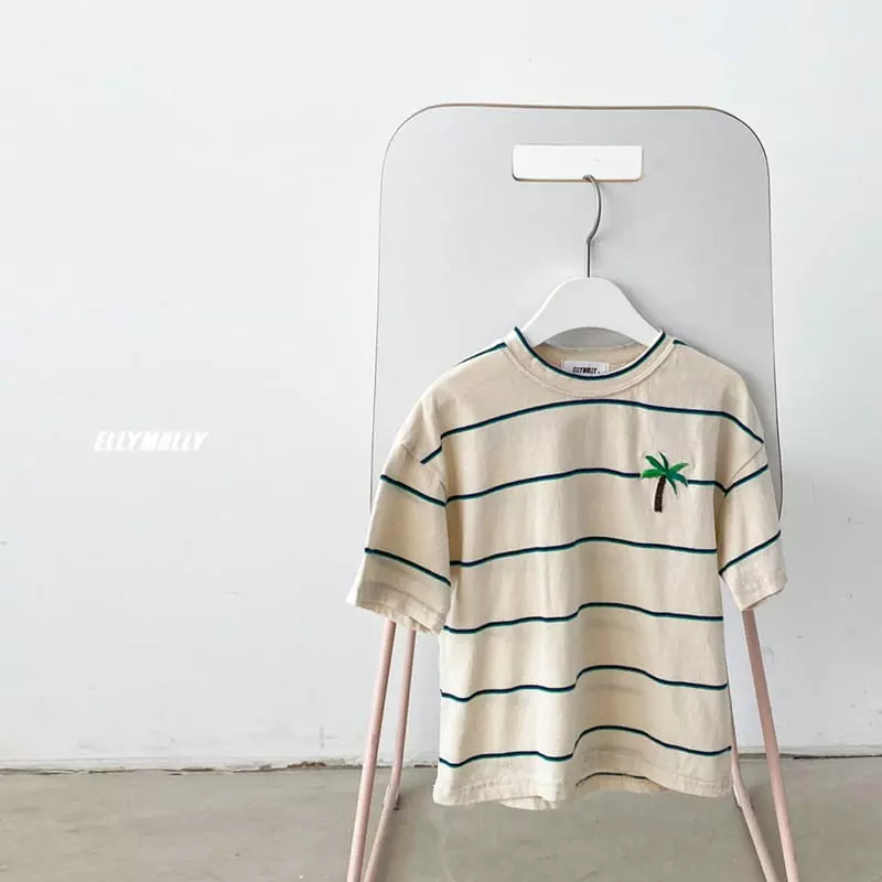 Ellymolly - Korean Children Fashion - #littlefashionista - Palm Tee - 2