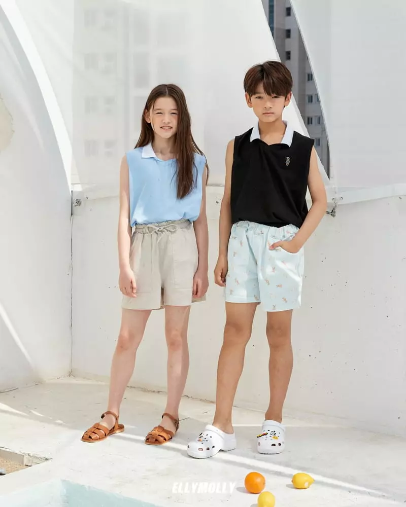 Ellymolly - Korean Children Fashion - #littlefashionista - Pol Collar Sleeveless - 12