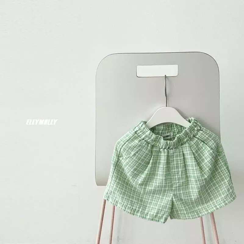 Ellymolly - Korean Children Fashion - #littlefashionista - Check Shorts - 2