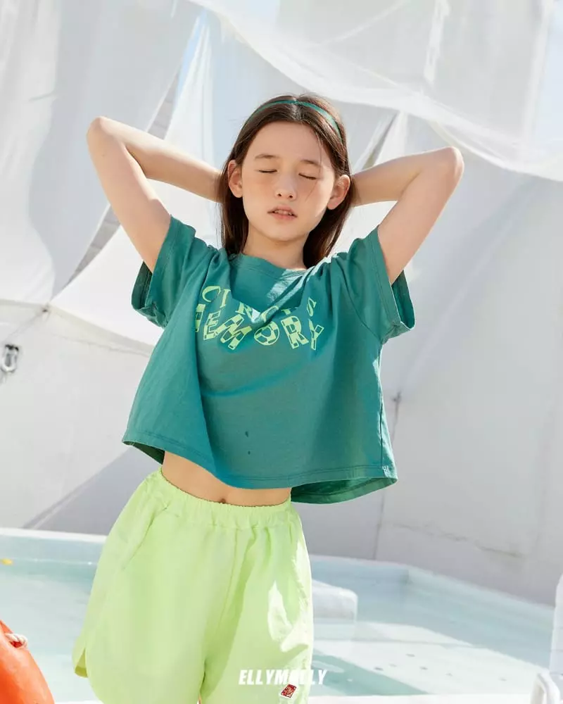 Ellymolly - Korean Children Fashion - #littlefashionista - Memory Crop Tee - 10