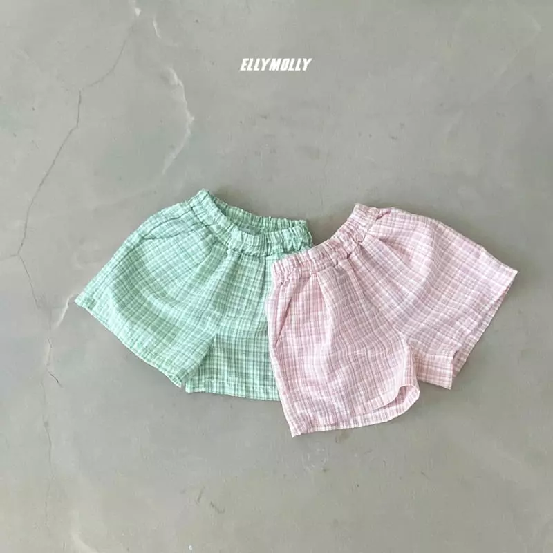 Ellymolly - Korean Children Fashion - #magicofchildhood - Check Shorts - 3
