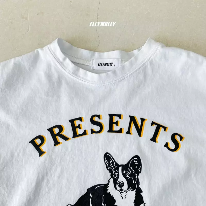 Ellymolly - Korean Children Fashion - #magicofchildhood - Present Dog Tee - 6