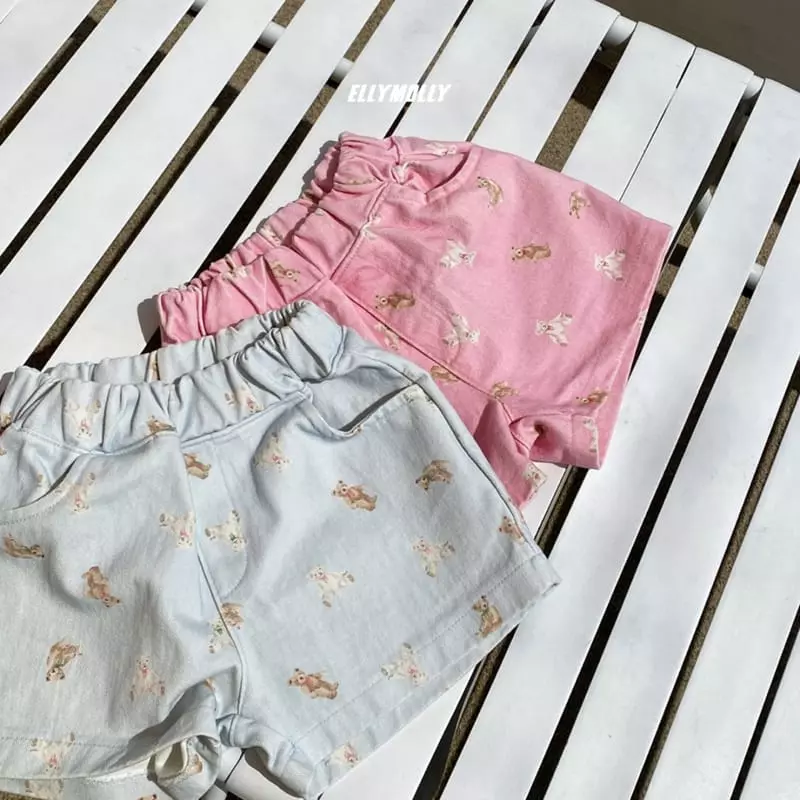 Ellymolly - Korean Children Fashion - #minifashionista - Love Bear Shorts - 8