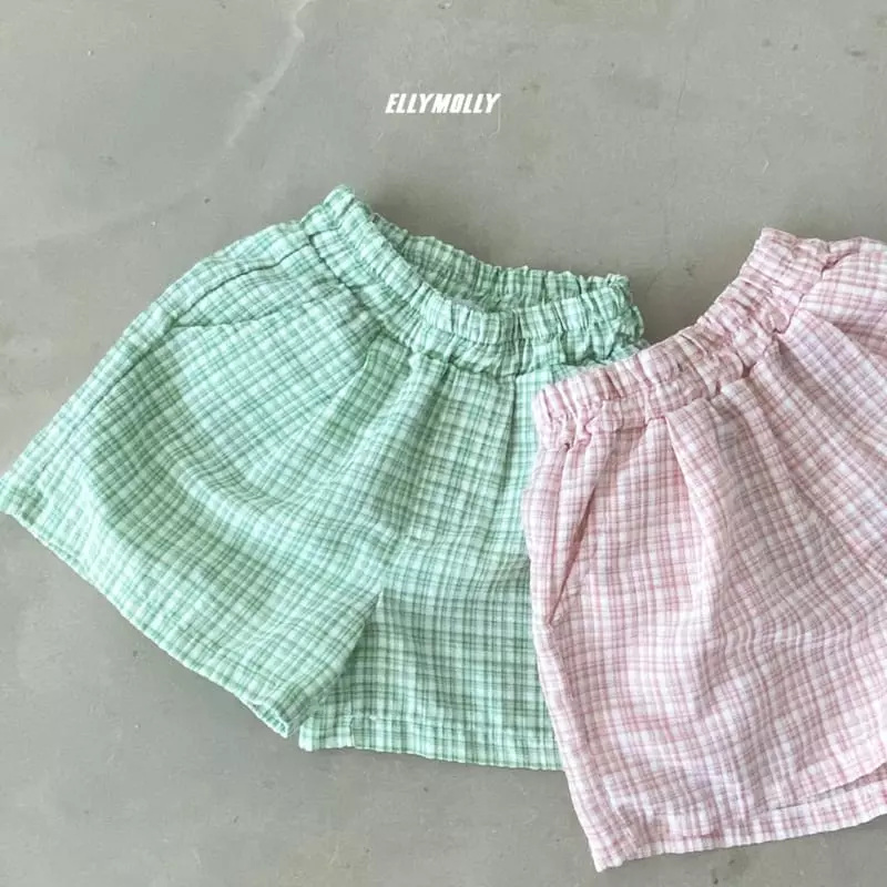 Ellymolly - Korean Children Fashion - #magicofchildhood - Check Shorts - 4