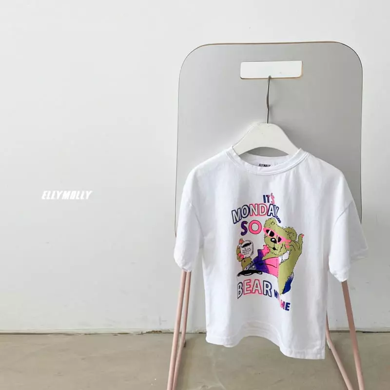 Ellymolly - Korean Children Fashion - #prettylittlegirls - Manicure Bear Tee - 2