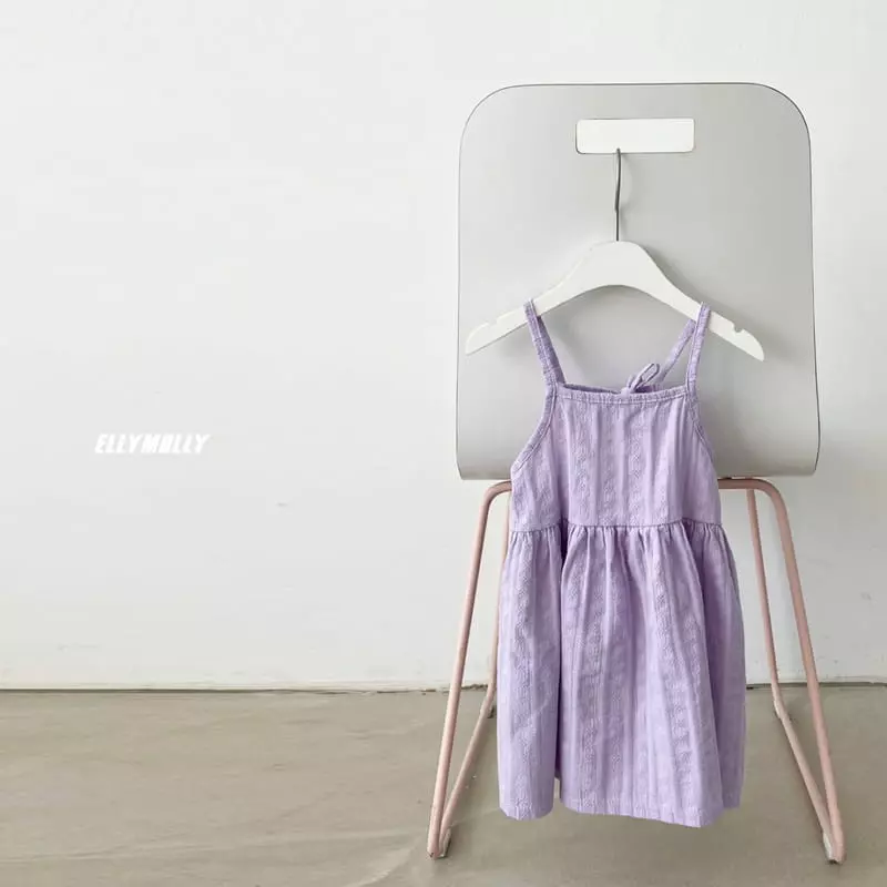 Ellymolly - Korean Children Fashion - #prettylittlegirls - String Shirring One-piece - 2