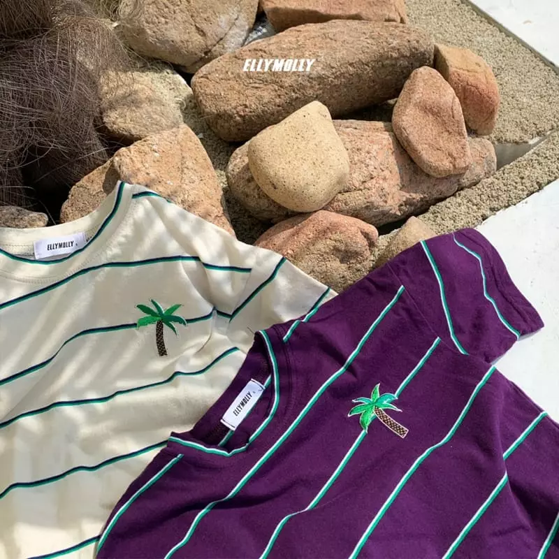 Ellymolly - Korean Children Fashion - #stylishchildhood - Palm Tee - 8