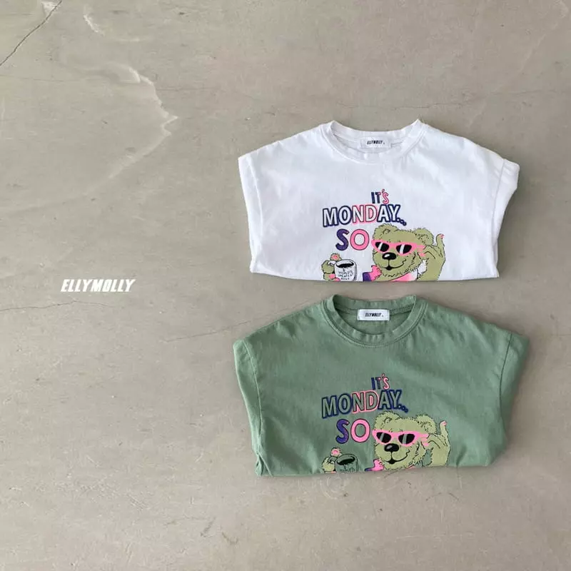 Ellymolly - Korean Children Fashion - #stylishchildhood - Manicure Bear Tee - 5