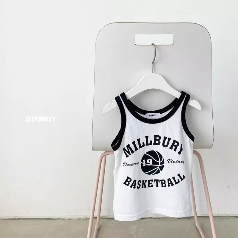 Ellymolly - Korean Children Fashion - #todddlerfashion - Basket Ball Sleeveless