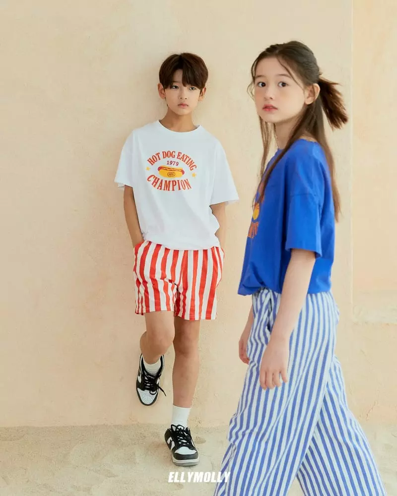 Ellymolly - Korean Children Fashion - #todddlerfashion - Hot Dog Tee - 11