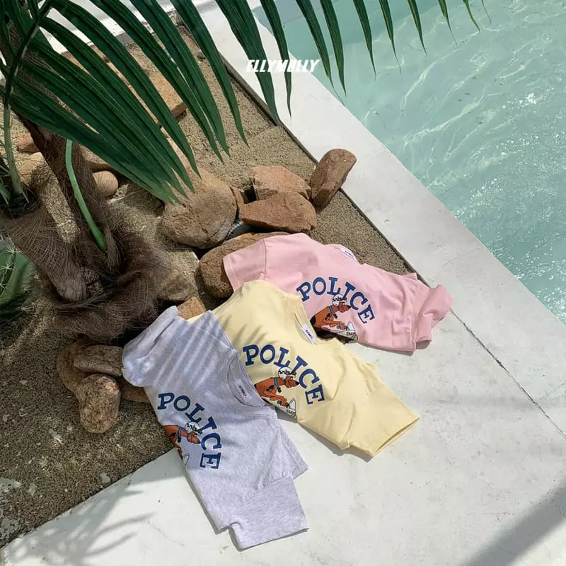 Ellymolly - Korean Children Fashion - #todddlerfashion - Police Tee - 8