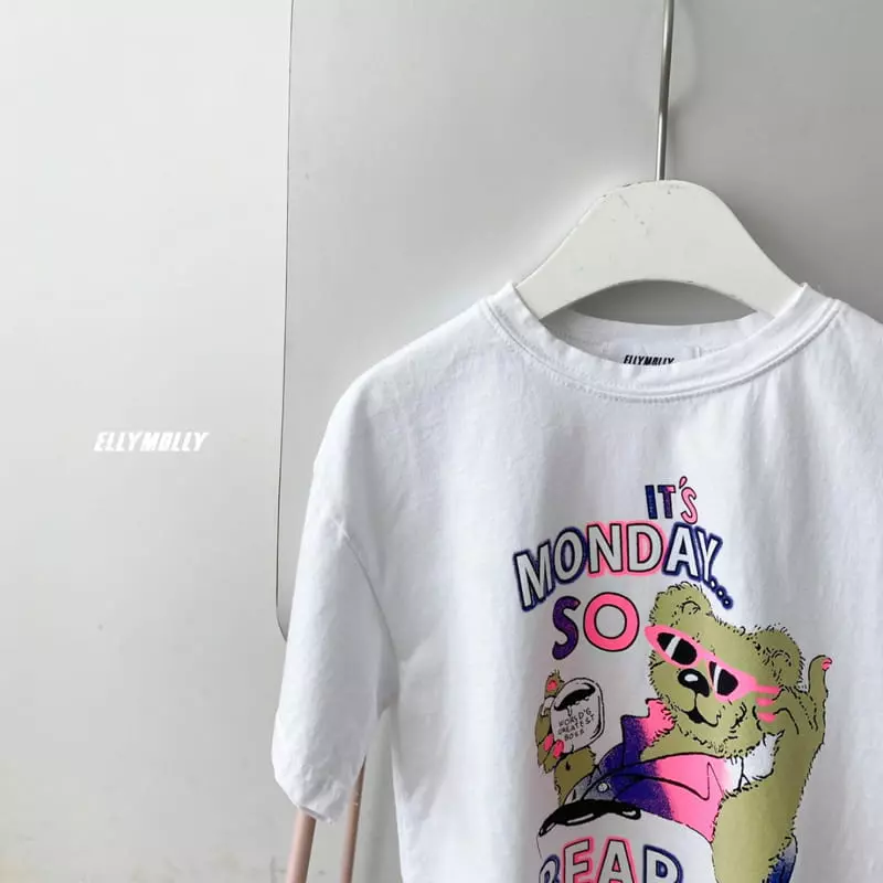 Ellymolly - Korean Children Fashion - #todddlerfashion - Manicure Bear Tee - 4