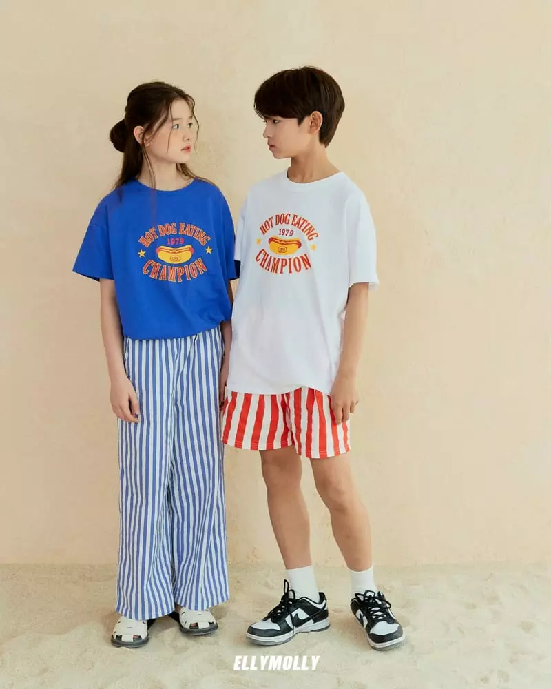 Ellymolly - Korean Children Fashion - #toddlerclothing - Hot Dog Tee - 12