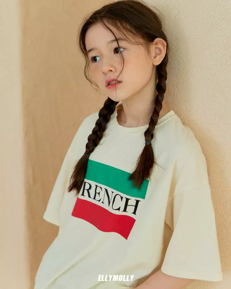 Ellymolly - Korean Children Fashion - #toddlerclothing - French Tee - 11