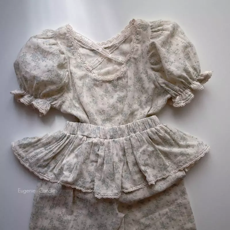 Eugenie Candies - Korean Children Fashion - #childrensboutique - New Josephine Top Bottom Set - 2
