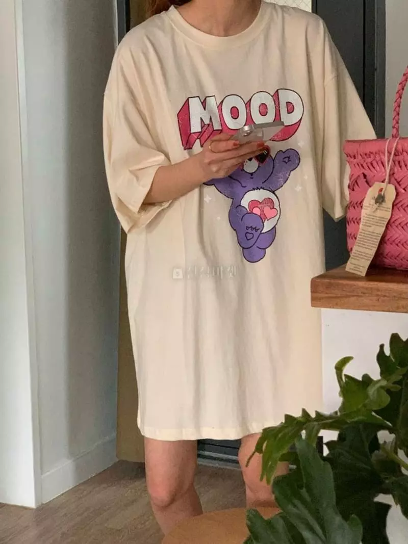 February - Korean Women Fashion - #momslook - Hear Bear Tee - 2