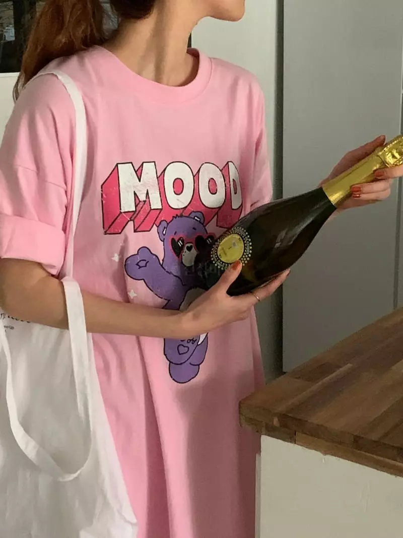 February - Korean Women Fashion - #momslook - Hear Bear Tee - 6