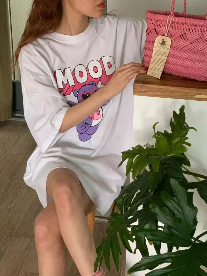 February - Korean Women Fashion - #momslook - Hear Bear Tee - 7