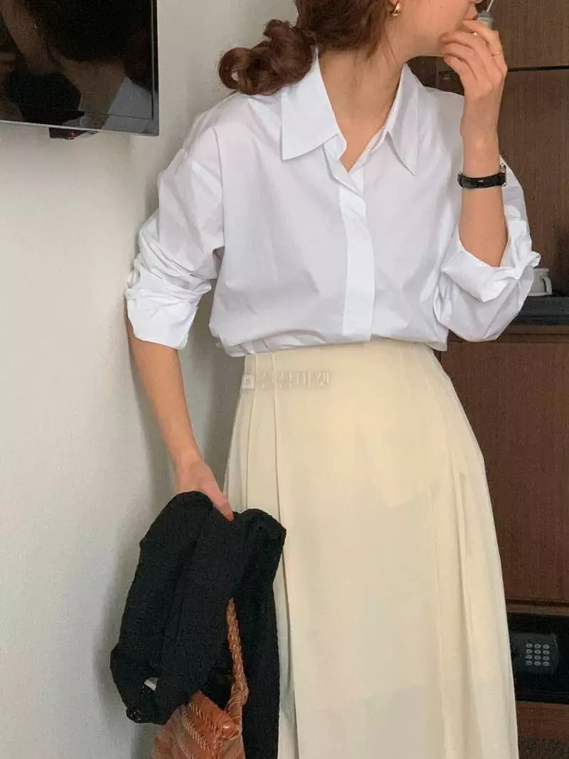 February - Korean Women Fashion - #momslook - Pintuck Wrinkle Skirt - 3