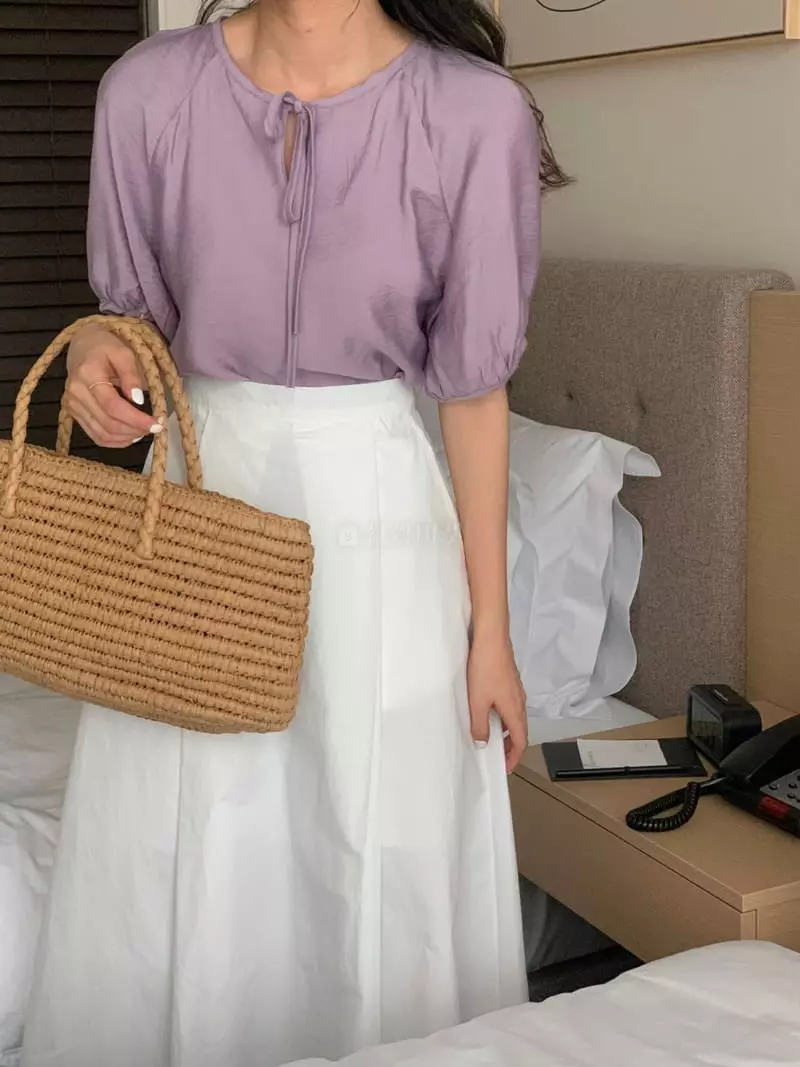 February - Korean Women Fashion - #momslook - Poach Blouse
