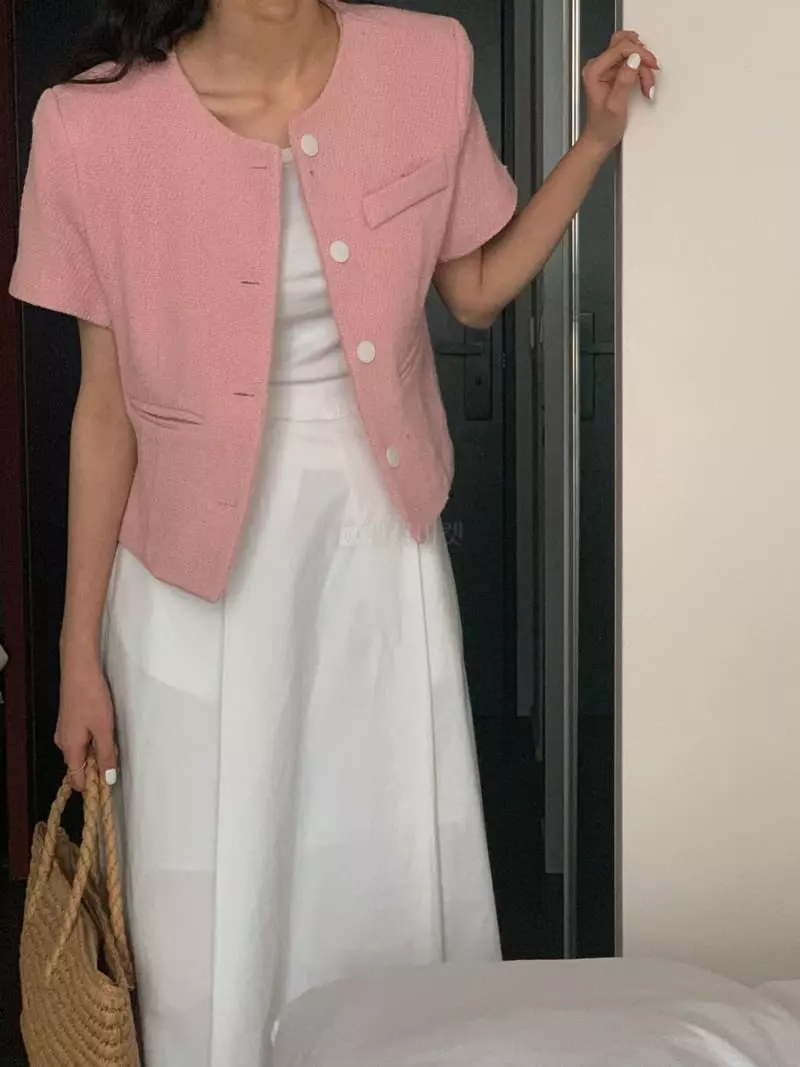 February - Korean Women Fashion - #momslook - Sunny Twid Jacket - 6
