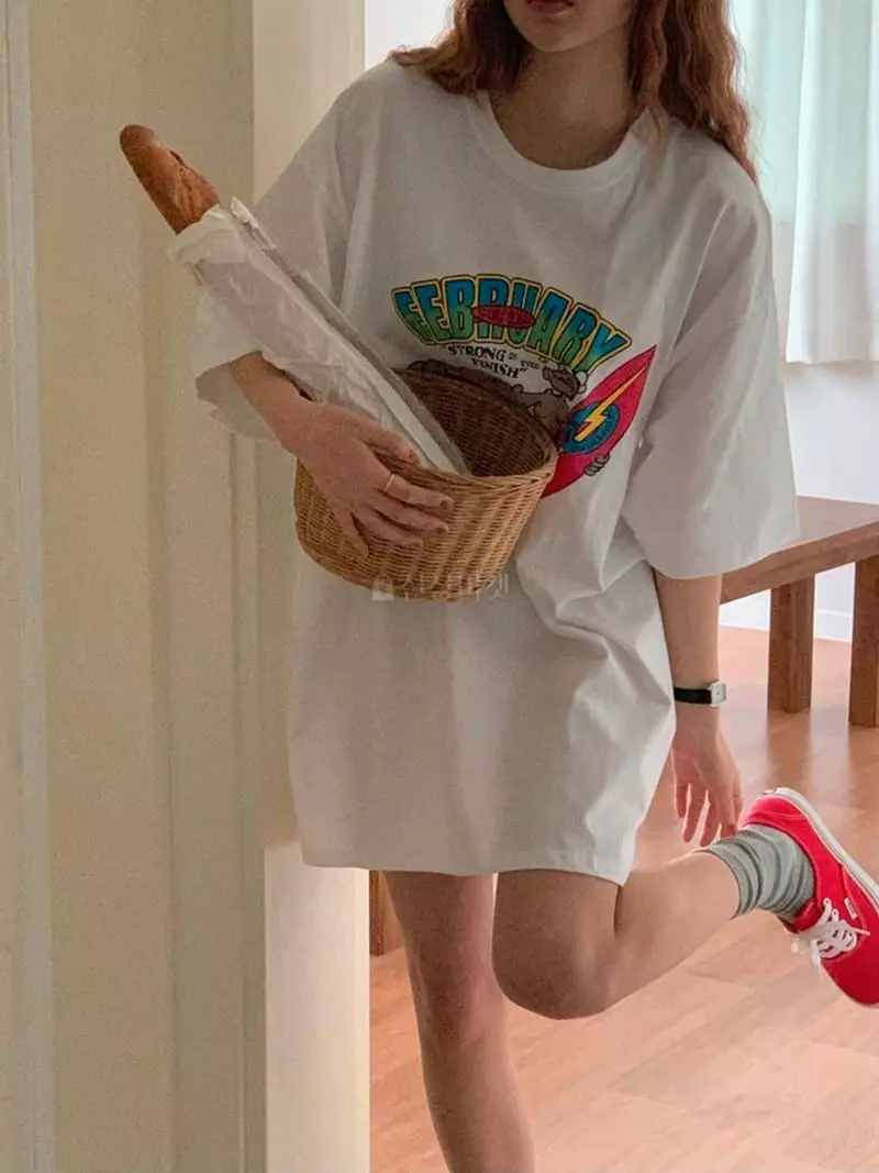 February - Korean Women Fashion - #momslook - Popeye Tee