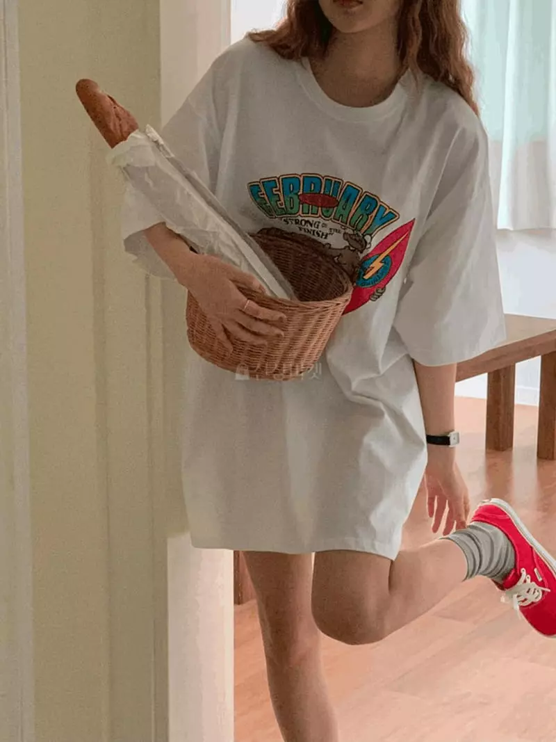 February - Korean Women Fashion - #momslook - Popeye Tee - 11