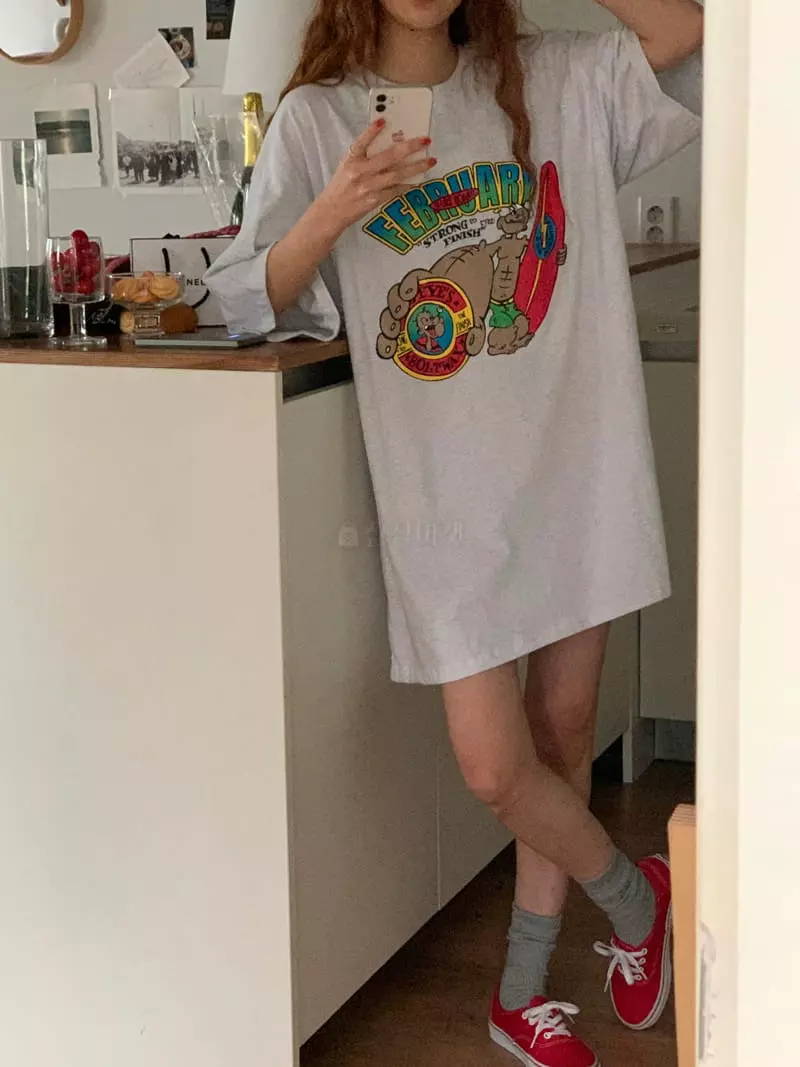February - Korean Women Fashion - #momslook - Popeye Tee - 7