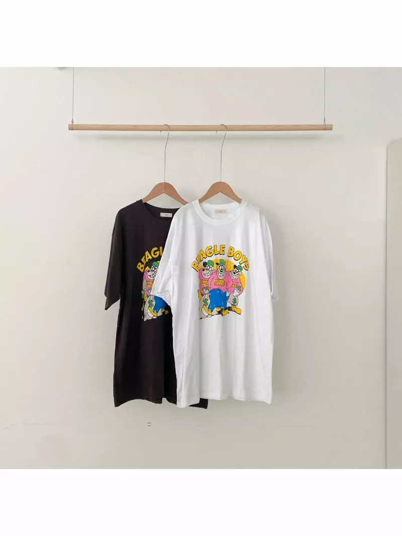 February - Korean Women Fashion - #momslook - Beagle Tee - 2