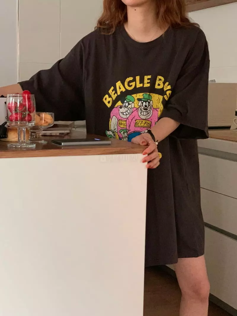 February - Korean Women Fashion - #momslook - Beagle Tee - 8