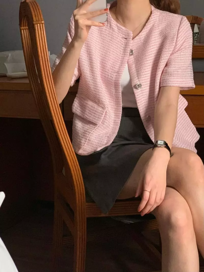 February - Korean Women Fashion - #momslook - Lor Twid Jacket