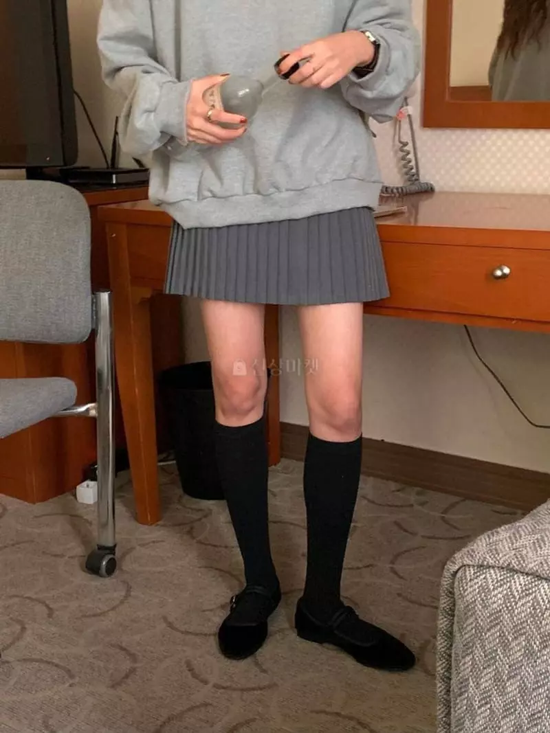 February - Korean Women Fashion - #momslook - Doly Banding Skirt - 4