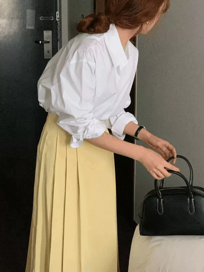 February - Korean Women Fashion - #pursuepretty - Pintuck Wrinkle Skirt - 11