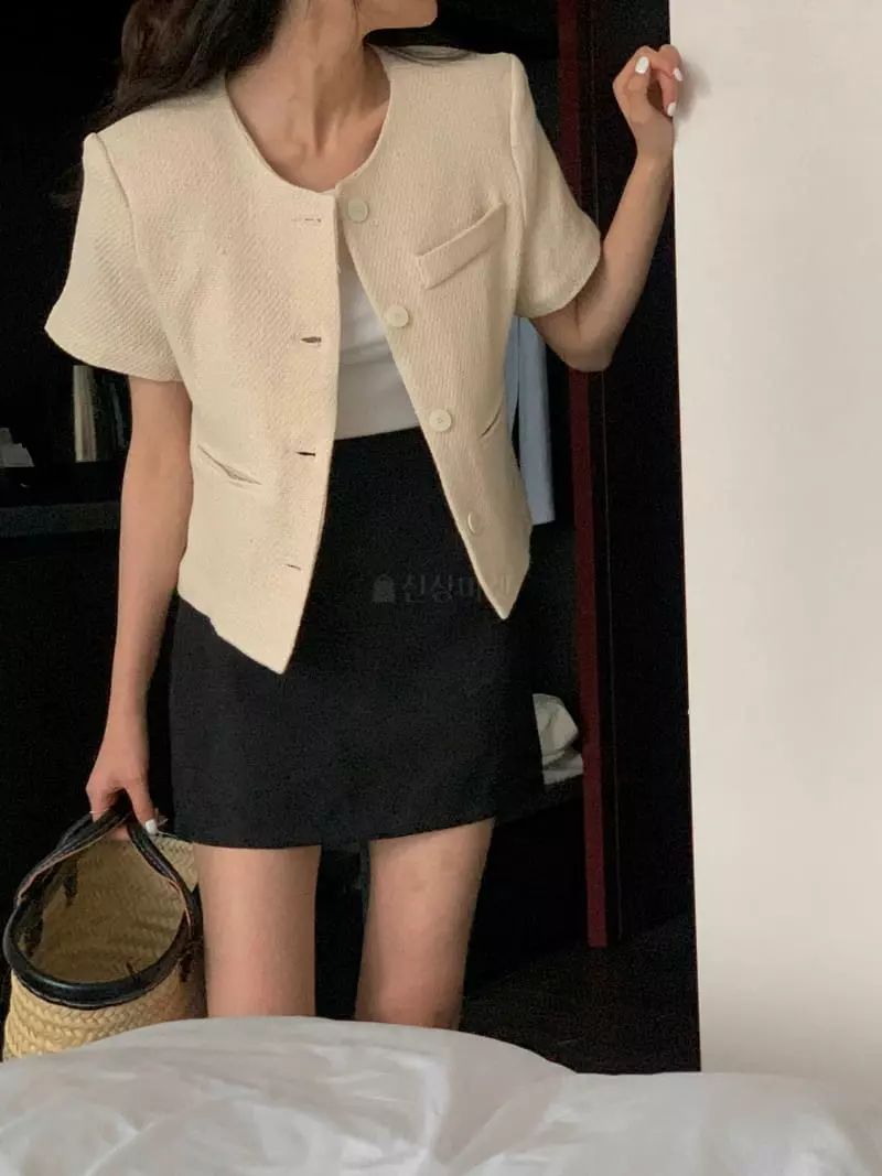 February - Korean Women Fashion - #romanticstyle - Sunny Twid Jacket - 2