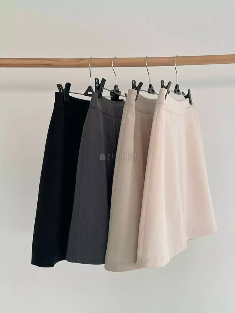February - Korean Women Fashion - #romanticstyle - Front Wrinkle Skirt - 4