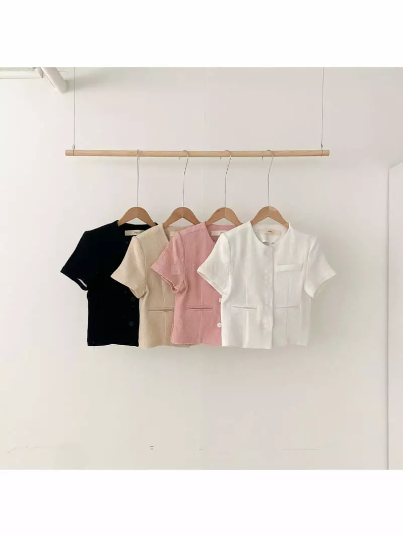 February - Korean Women Fashion - #shopsmall - Sunny Twid Jacket - 3