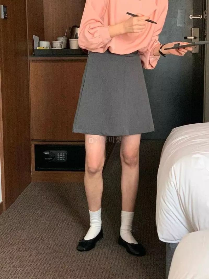 February - Korean Women Fashion - #thelittlethings - Stitch Skirt - 3