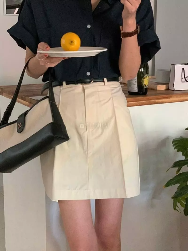 February - Korean Women Fashion - #thelittlethings - Serry Pintuck Skirt