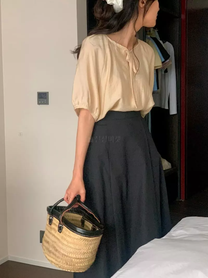 February - Korean Women Fashion - #vintagekidsstyle - Poach Blouse - 5