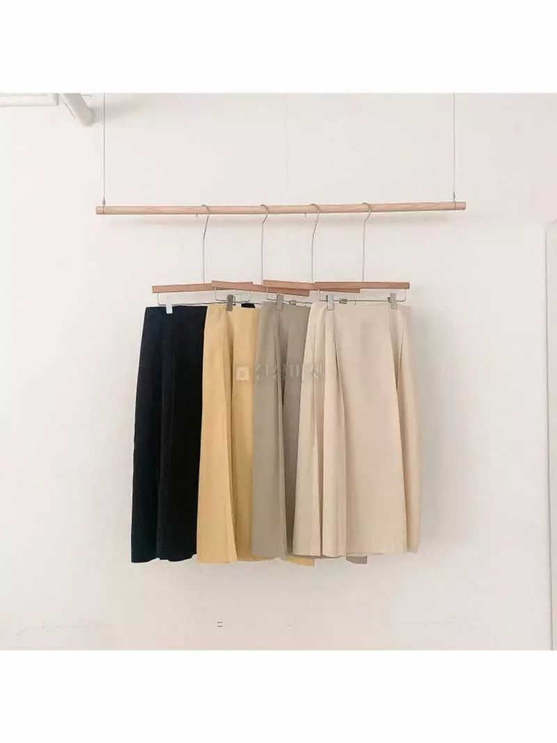 February - Korean Women Fashion - #momslook - Pintuck Wrinkle Skirt - 4