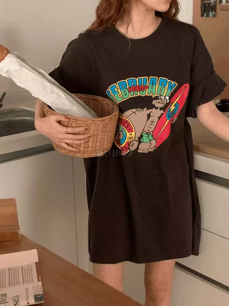 February - Korean Women Fashion - #womensfashion - Popeye Tee - 10